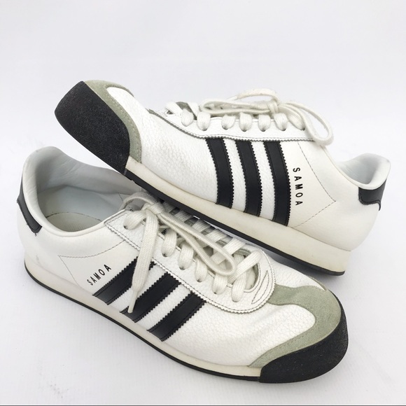 adidas samoa white and black